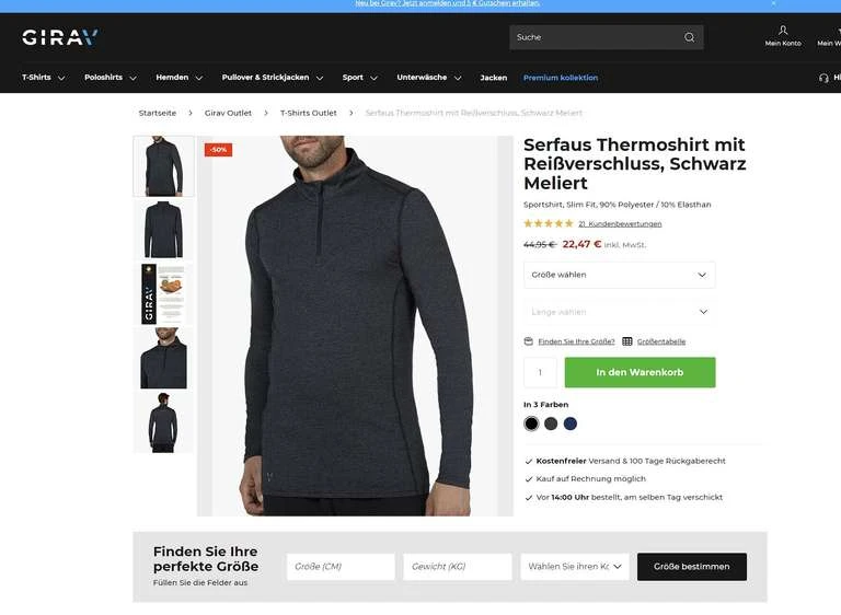 GIRAV OUTLET Mit Bis Zu -50% Für Große Männer (T-Shirts, Polos, Puilover Etc.),z.B.Marbella Poloshirt, Swedish Blue Statt 59,95 € Um 29,98 € 2 GIRAV OUTLET Mit Bis Zu -50% Für Große Männer (T-Shirts, Polos, Puilover Etc.),z.B.Marbella Poloshirt, Swedish Blue Statt 59,95 € Um 29,98 € – Bild 2
