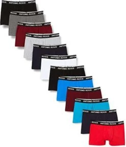 12er-Pack Antonio Rossi Boxershorts Herren | Diverse Farbkombis | Größe S - XXL | 1,92€ Je Stück -Mode Kleidung Verkauf 2118906 1 2
