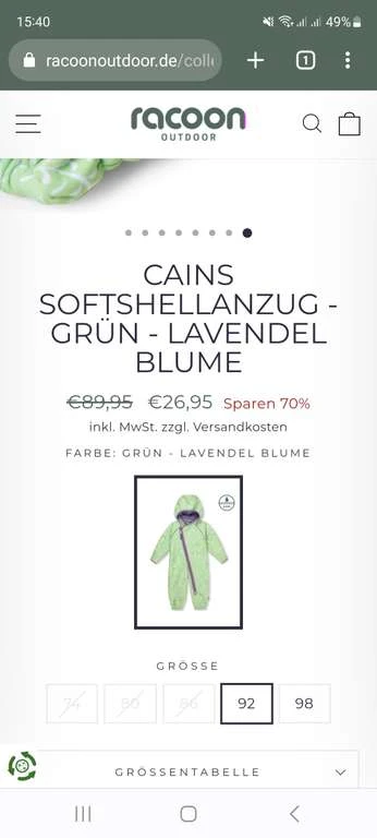 Racoon Outdoor Mode Onlineshop-Schließung Für Kinder 1 Racoon Outdoor Mode Onlineshop-Schließung Für Kinder