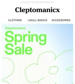 Cleptomanicx Spring Sale Bis Zu 70 % + 15 % Newsletter-Gutschein