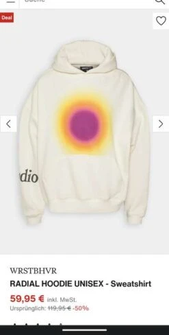 WRSTBHVR Radial Hoodie 50% Reduziert
