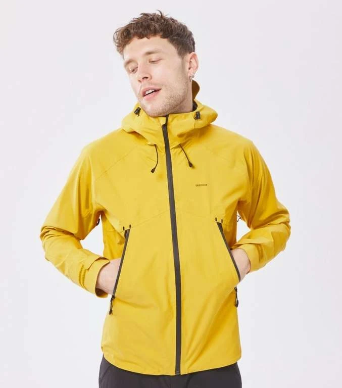 Quechua Wanderjacke Herren MH500, Wetterfest, Wasserdicht, 25.000mm Wassersäule, Größen Nur Noch XL, Farbe Gelb 2 Quechua Wanderjacke Herren MH500, Wetterfest, Wasserdicht, 25.000mm Wassersäule, Größen Nur Noch XL, Farbe Gelb – Bild 2
