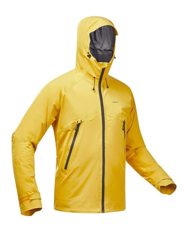 Quechua Wanderjacke Herren MH500, Wetterfest, Wasserdicht, 25.000mm Wassersäule, Größen Nur Noch XL, Farbe Gelb 1 Quechua Wanderjacke Herren MH500, Wetterfest, Wasserdicht, 25.000mm Wassersäule, Größen Nur Noch XL, Farbe Gelb