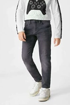C&A Kinder Jungen 5-Pocket Thermowear Jeans Slim Gr. 158 U. 164 -Mode Kleidung Verkauf 2218752 1 4