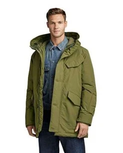 G-Star RAW Vodan Padded Hooded Parka (Amazon) Herren Winterjacke In Grün (Gr. XS, M, XXL)