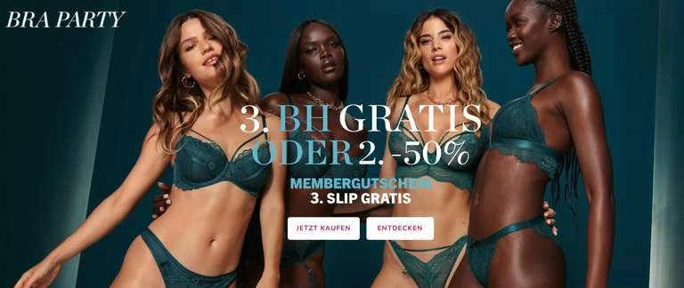 Hunkemöller - BRA PARTY: 3. BH Gratis ODER 2. - 50 % Rabatt, Z.B. 2 X Ungepolsterte Longline-BHs 2 Hunkemöller - BRA PARTY: 3. BH Gratis ODER 2. - 50 % Rabatt, Z.B. 2 X Ungepolsterte Longline-BHs – Bild 2