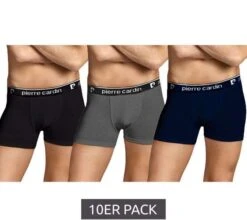 10er Pack Pierre Cardin Herren Boxershorts Mit Baumwoll-Stretch | 3 Farben In Gr. M-XXL, VSK-frei