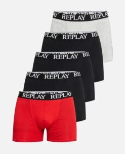 5er Pack REPLAY Boxershorts | 4,60€ Pro Stück | Verschiedene Farben | S, M, L, XL, XXL | [Philipp Plein Angebot In Der Beschreibung] -Mode Kleidung Verkauf 2245501 1 2