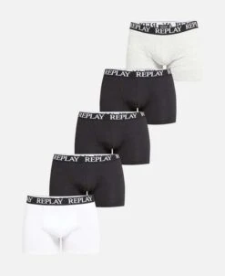 5er Pack REPLAY Boxershorts | 4,60€ Pro Stück | Verschiedene Farben | S, M, L, XL, XXL | [Philipp Plein Angebot In Der Beschreibung] -Mode Kleidung Verkauf 2245501 1 5