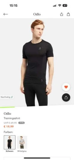 BestSecret - Odlo Trainingsshirt 50% Merinowolle