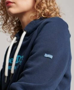 Superdry Damen Venue Hoodie Marineblau/Orange/Grau -Mode Kleidung Verkauf 2246170 1 5