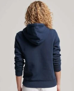 Superdry Damen Venue Hoodie Marineblau/Orange/Grau -Mode Kleidung Verkauf 2246170 1 6