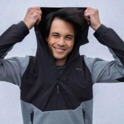 Quechua Herren Fleecepullover Mit Kapuze MH500, Warm, Zwei Farben, Größen XL-3XL (Click&Collect 24,99€) -Mode Kleidung Verkauf 2246402 1 2