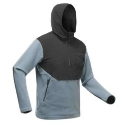 Quechua Herren Fleecepullover Mit Kapuze MH500, Warm, Zwei Farben, Größen XL-3XL (Click&Collect 24,99€)