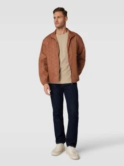 Lacoste Windbreaker Mit Label-Detail In "Beige" (Peek & Cloppenburg)