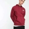 Vans Kapuzenpullover In Burgunderrot Mit Box-Logo (Gr. XS - XXL)