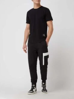 Calvin Klein Jeans Badge Turn Up Sleeve T-Shirt Größe [S-M]