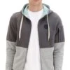 TOM TAILOR Herren Colorblock Hoodie Sweatjacke XL