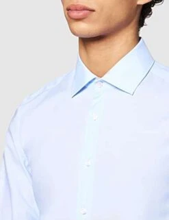 Seidensticker Slim Hemd Langarm, Eisblau, Gr. 36 - 42 (Prime) -Mode Kleidung Verkauf 2249084 1 2