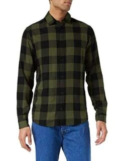 JACK & JONES Male Hemd Gingham Karo, Gr. S - XXL (Prime)