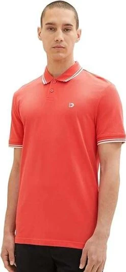 [Amazon Prime] TOM TAILOR Denim Herren Basic Poloshirt In Sky Captain Blue & Plain Red (Gr. XS - XXL) -Mode Kleidung Verkauf 2249230 1 6