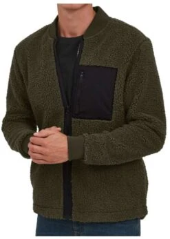[3er-Pack] !SOLID Lukato Herren Übergangsjacke / Fleece-Jacke Mit Teddy-Fell (Schwarz, Grün, Camouflage) Größe M-XXL -Mode Kleidung Verkauf 2249416 1 2