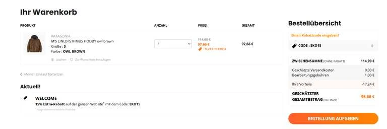 Patagonia M's Lined Isthmus Hoody,Größe: S; Farbe: Owl Brown 2 Patagonia M's Lined Isthmus Hoody,Größe: S; Farbe: Owl Brown – Bild 2