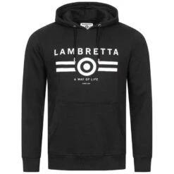 Lambretta Logo Herren Hoodie Verschiedene Farben Größe S Bis 2Xl