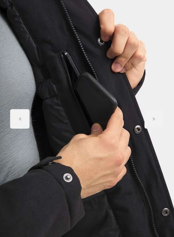 Patagonia Lone Mountain Parka Herren (Schwarz/Braun) 4 Patagonia Lone Mountain Parka Herren (Schwarz/Braun) – Bild 4