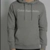 Calvin Klein Hoodie Core Institutional , Grau Meliert
