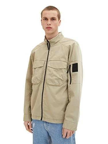 TOM TAILOR Denim Herren Utility Jacke Mit Brusttaschen 1 TOM TAILOR Denim Herren Utility Jacke Mit Brusttaschen