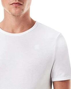 G-STAR RAW Herren Basic T-Shirt 2-Pack, Weiß, S,M,L,XXL -Mode Kleidung Verkauf 2252433 1 4