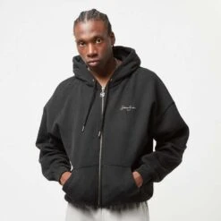 Script Logo Retro Backprint Peached Zip Hoodie