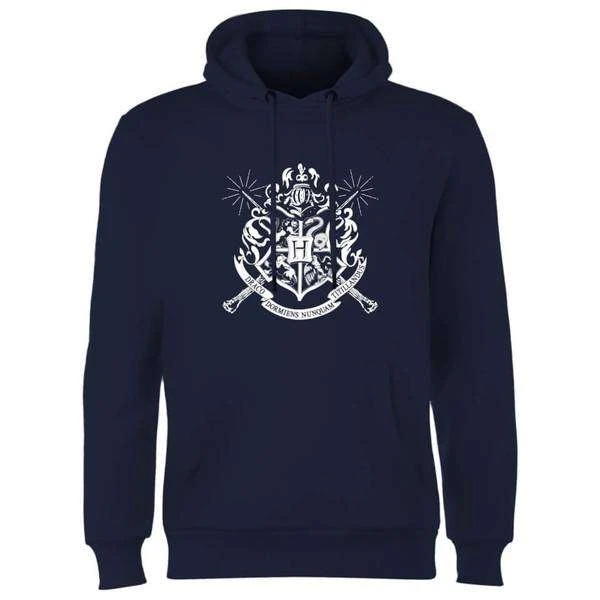 Harry Potter Hogwarts House Crest Hoodie In Navy | Kapuzenpullover, S-XXL, 70 % Baumwolle, 30 % Polyester 1 Harry Potter Hogwarts House Crest Hoodie In Navy | Kapuzenpullover, S-XXL, 70 % Baumwolle, 30 % Polyester