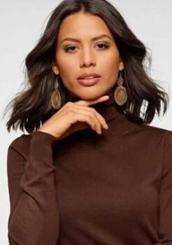 [Otto UP] Klassischer Rollkragenpullover Von Bruno Banani Mit Metalllogo | Gr. 32 - 50, Verschiedene Farben -Mode Kleidung Verkauf 2256026 1 4