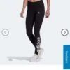 Adidas Leggings Damen - Linear Logo Schwarz XS - XL