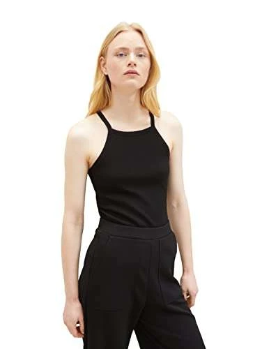 TOM TAILOR Denim Damen Tanktop Mit Rippstruktur(Amazon Prime) 5 TOM TAILOR Denim Damen Tanktop Mit Rippstruktur(Amazon Prime) – Bild 5
