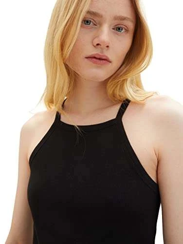 TOM TAILOR Denim Damen Tanktop Mit Rippstruktur(Amazon Prime) 6 TOM TAILOR Denim Damen Tanktop Mit Rippstruktur(Amazon Prime) – Bild 6