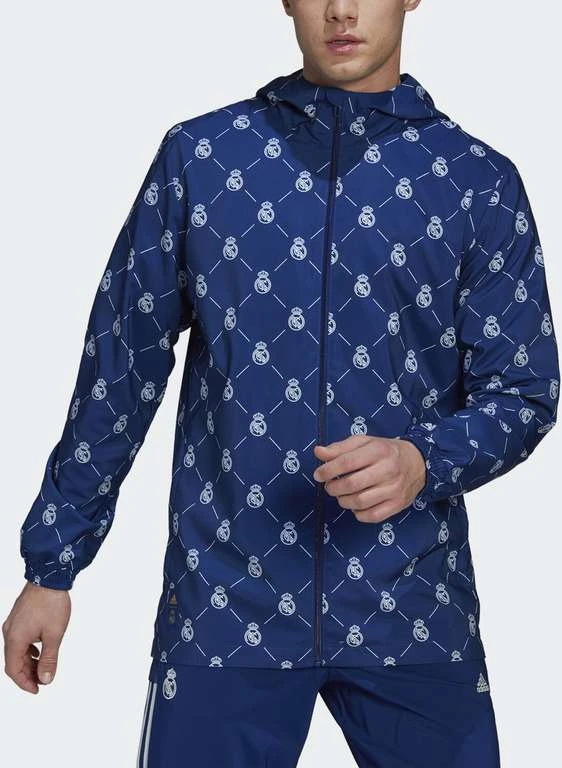 Real Madrid Adidas Herren Windbreaker H59047 | Windjacke In Gr. XS - 2XL, AeroReady, 100 % Recyceltes Polyester 2 Real Madrid Adidas Herren Windbreaker H59047 | Windjacke In Gr. XS - 2XL, AeroReady, 100 % Recyceltes Polyester – Bild 2
