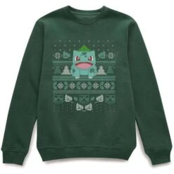 Pokémon Bisasam Unisex Weihnachtspullover (Gr. S - XL)