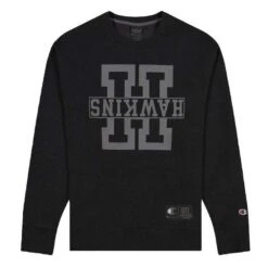 Champion Stranger Things Hawkins Netflix Sweatshirt Schwarz Für 21,98 ( S-L)