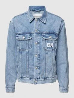 Calvin Klein Jeansjacke In Blau/schwarz Für Herren S-XXL
