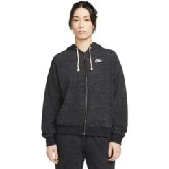 Nike Damen Kapuzenjacke Sweatjacke Zip-Hoodie Gr. S Und M Farbe Schwarz/grau -Mode Kleidung Verkauf 2260703 1 3