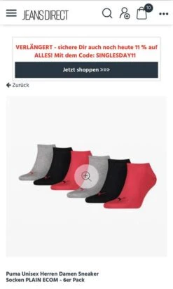 60 Puma Unisex Herren Damen Sneaker Socken PLAIN ECOM