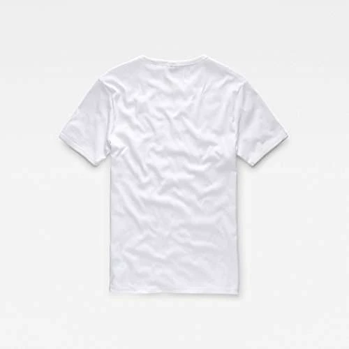 G-STAR RAW Herren Basic T-Shirt 2-Pack, Slim Fit, Weiß, Schwarz, Blau 7 G-STAR RAW Herren Basic T-Shirt 2-Pack, Slim Fit, Weiß, Schwarz, Blau – Bild 7