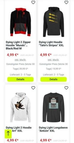 Dying Light Hoodies 3für2 Bei Game-Legends