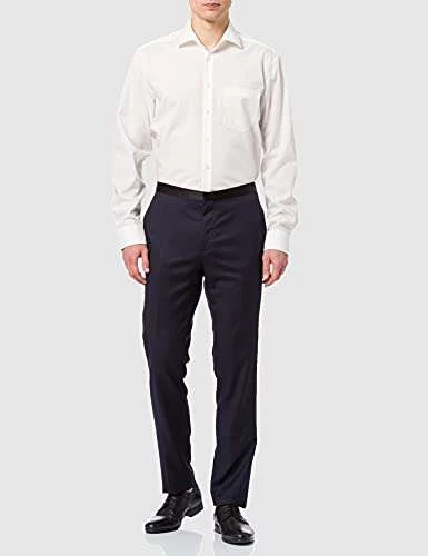 Seidensticker Herrenhemd In Beige/weiß (Bügelfrei, 100% Baumwolle) 3 Seidensticker Herrenhemd In Beige/weiß (Bügelfrei, 100% Baumwolle) – Bild 3