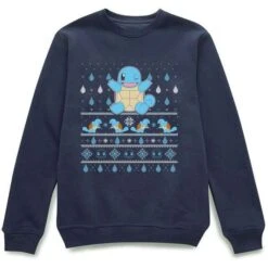 Pokémon Schiggy Unisex Weihnachtspullover (Gr. M - XL)