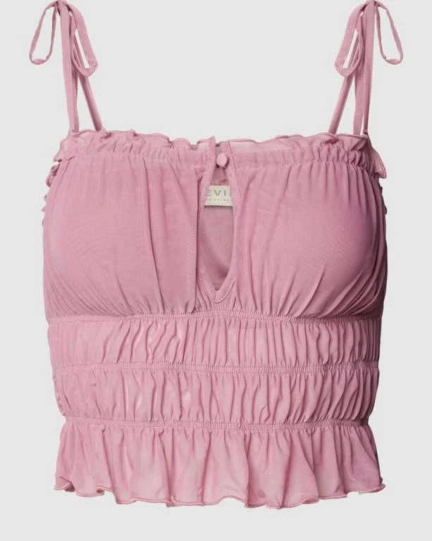 REVIEW Damen Crop Top Mit Allover-Muster In Altrosa O. Lindgrün, XS - XL 2 REVIEW Damen Crop Top Mit Allover-Muster In Altrosa O. Lindgrün, XS - XL – Bild 2