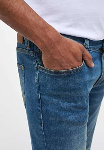 MUSTANG Herren Slim Fit Oregon Tapered Jeans Farbe Stone 068 30W-32W 2 MUSTANG Herren Slim Fit Oregon Tapered Jeans Farbe Stone 068 30W-32W – Bild 2